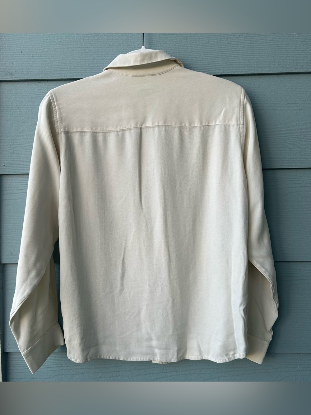 Lauren Ralph Lauren Cream Long-Sleeve Button Shirt with Crest Pocket - Picture 2 of 8